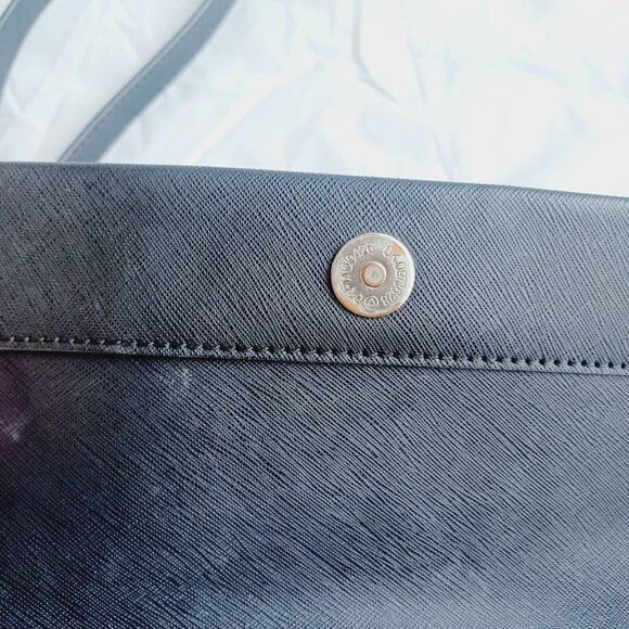 Calvin Klein Flap Signature Crossbody Bag Adjustable Strap Black - Picture 6 of 11